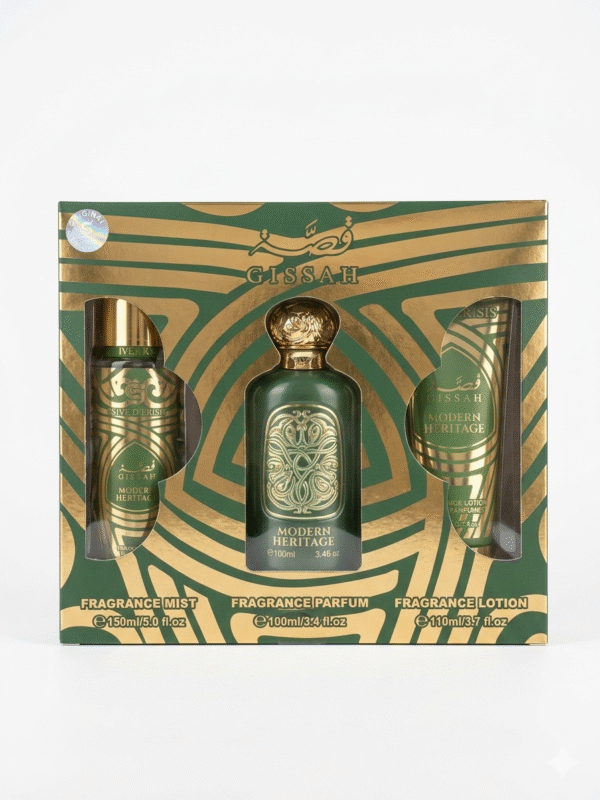 Coffret Parfum Gissah Modern Heritage – Parfum, Brume Parfumée & Lotion Corps