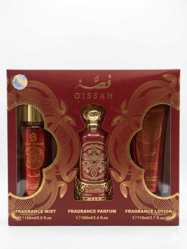 Coffret Parfum Gissah Calabria – Parfum, Brume Parfumée & Lotion Corps