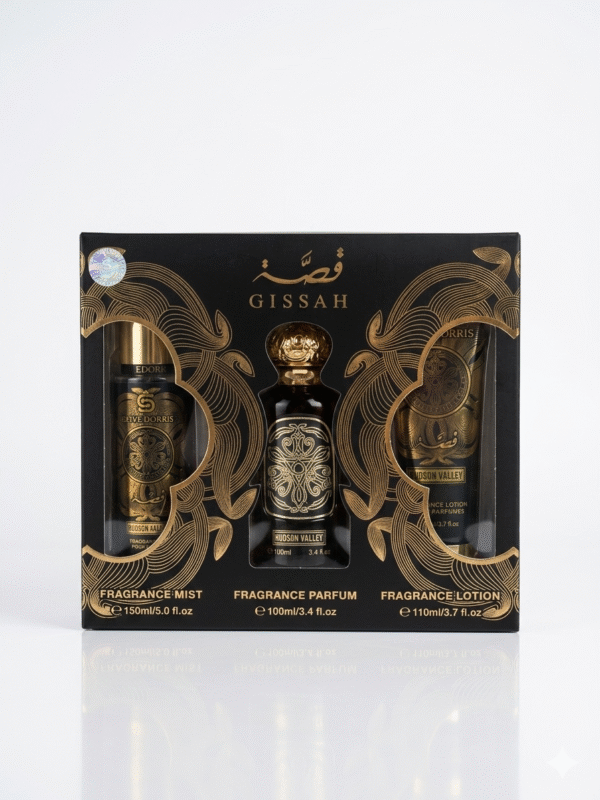 Coffret Parfum Gissah Hudson Valley – Parfum, Brume Parfumée & Lotion Corps