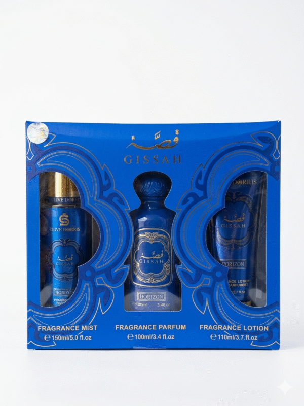 Coffret Parfum Gissah Horizon – Parfum, Brume Parfumée & Lotion Corps