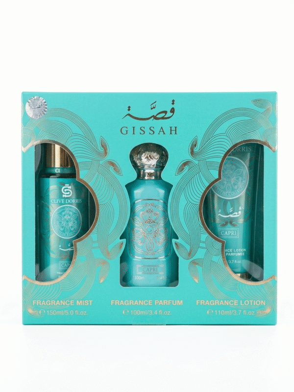 Coffret Parfum Gissah Capri – Parfum, Brume Parfumée & Lotion Corps